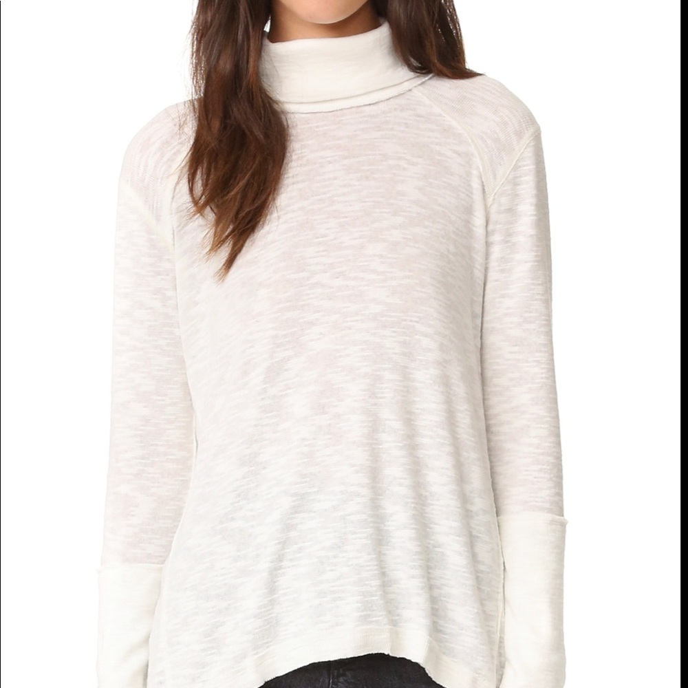 Free People split back turtleneck
